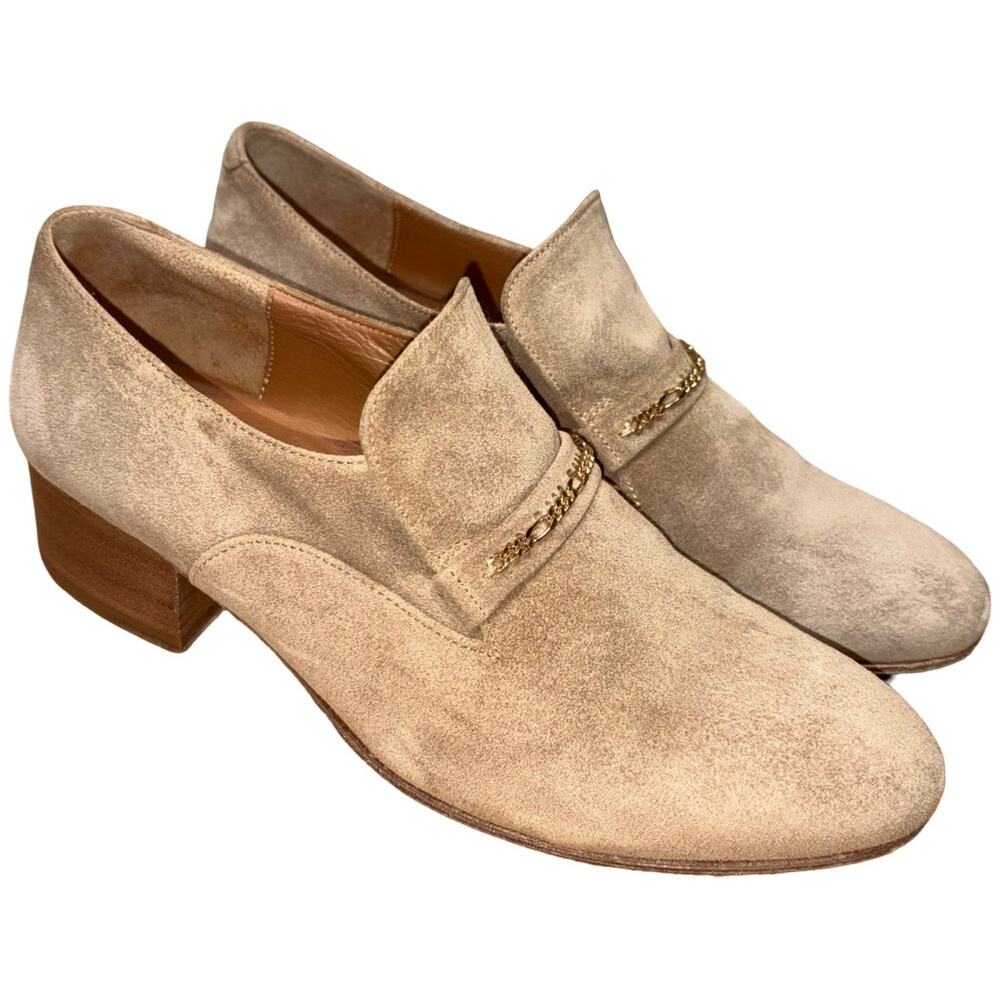Anne Thomas Montana Suede Loafers in Tobacco    Size: EU 37 US 6.5